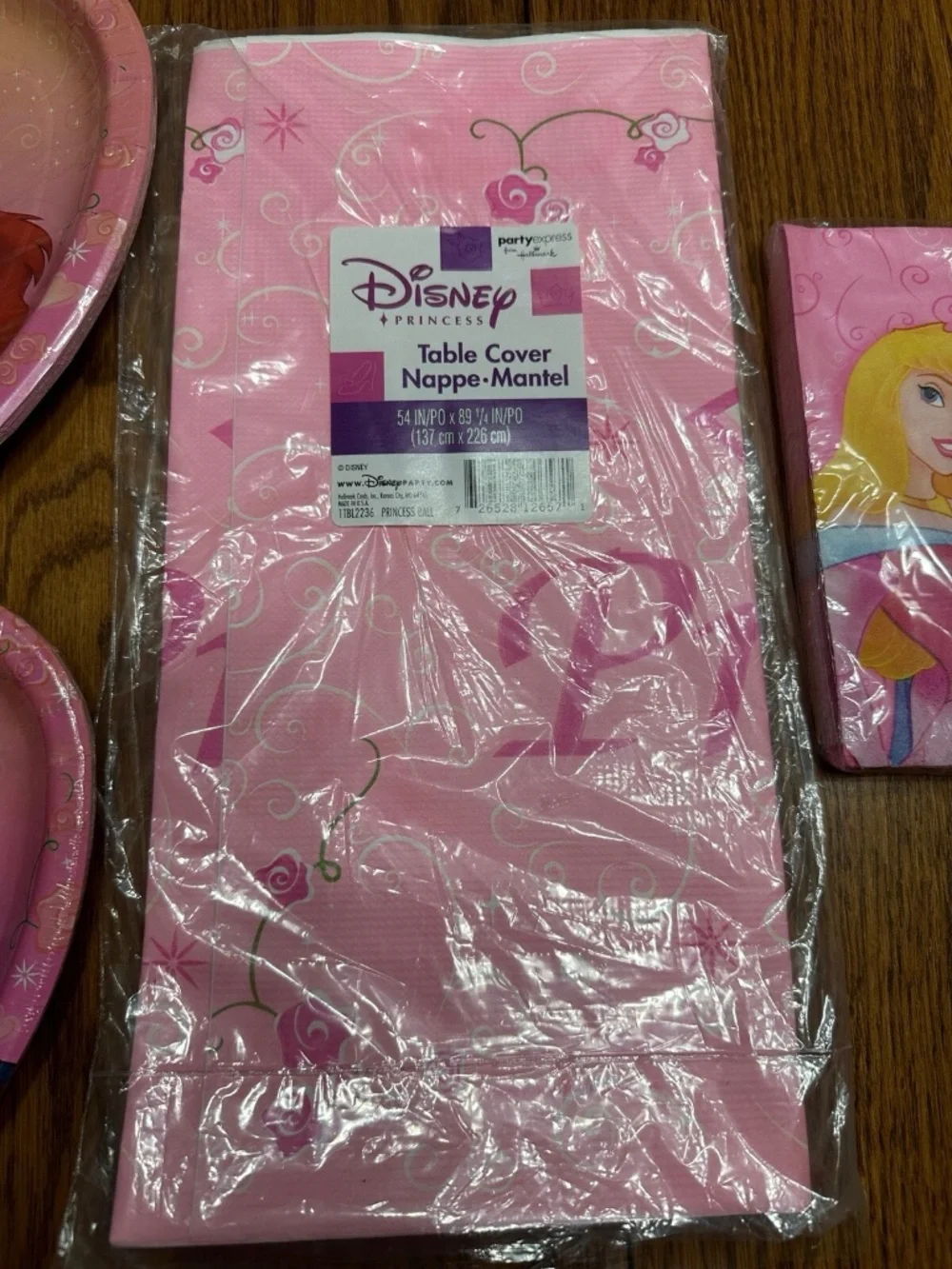 Disney Princess VTG 2004 Birthday Party Supplies Lot Hallmark Heart Plate Napkin